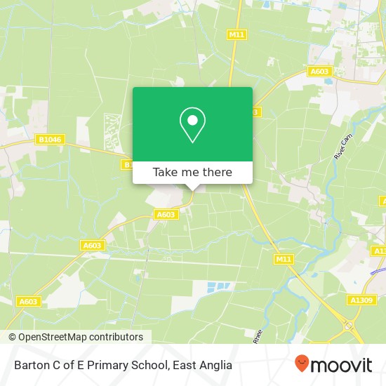 Barton C of E Primary School map