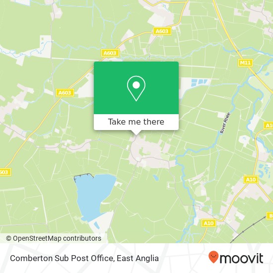 Comberton Sub Post Office map