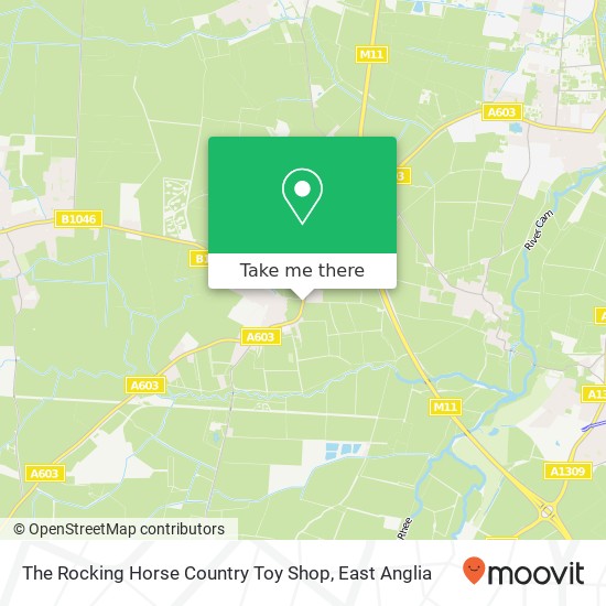 The Rocking Horse Country Toy Shop map