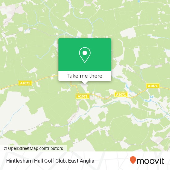 Hintlesham Hall Golf Club map