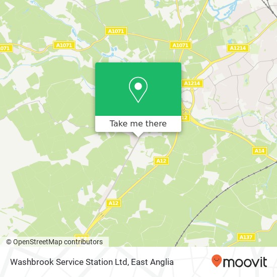 Washbrook Service Station Ltd map