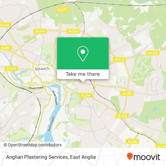 Anglian Plastering Services map