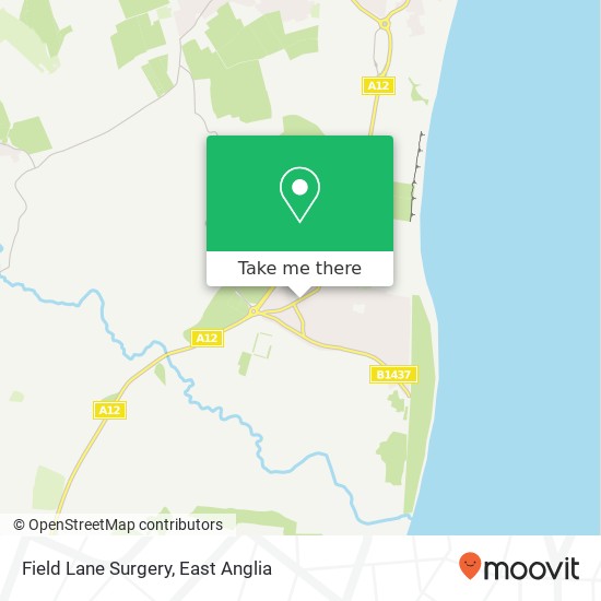 Field Lane Surgery map
