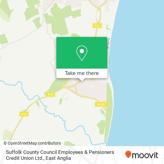 Suffolk County Council Employees & Pensioners Credit Union Ltd. map