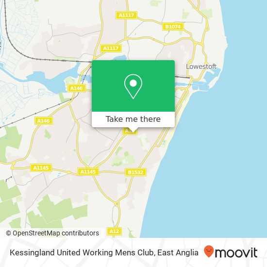 Kessingland United Working Mens Club map