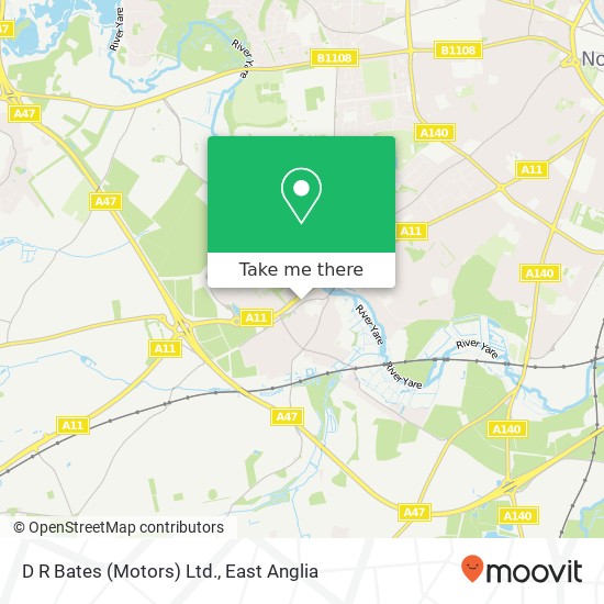 D R Bates (Motors) Ltd. map