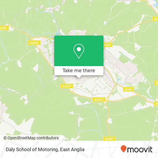 Daly School of Motoring map