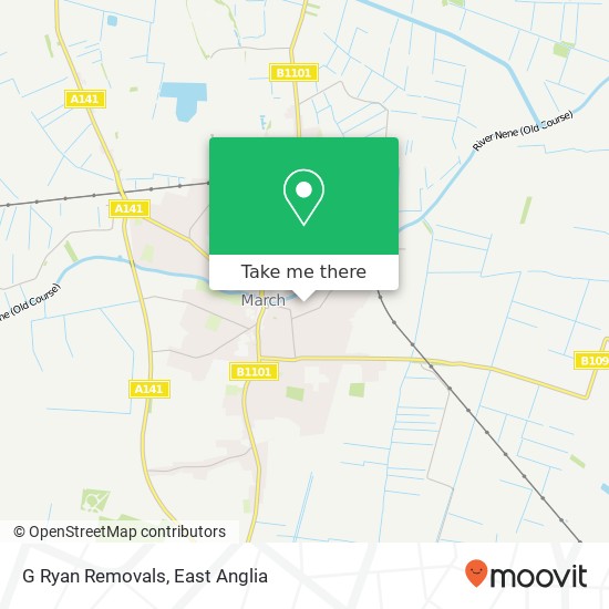 G Ryan Removals map