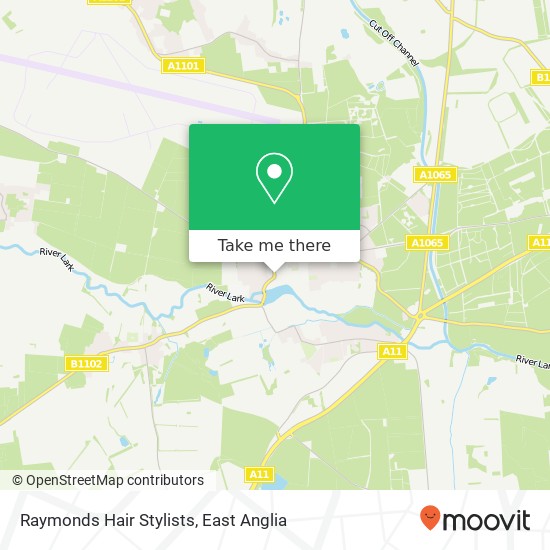 Raymonds Hair Stylists map