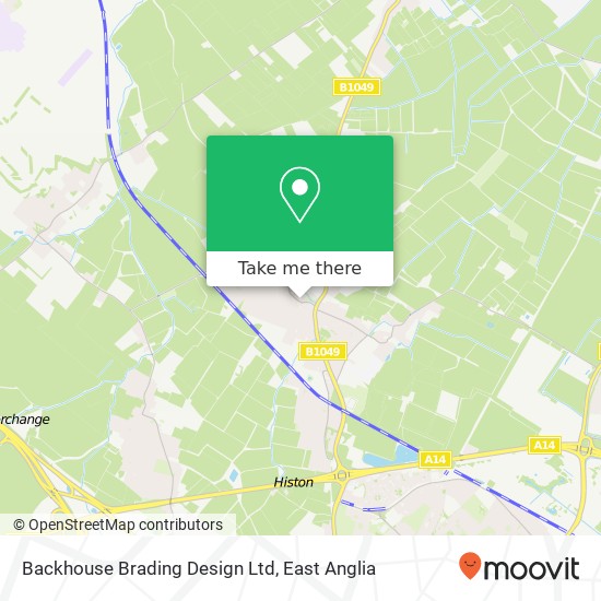 Backhouse Brading Design Ltd map