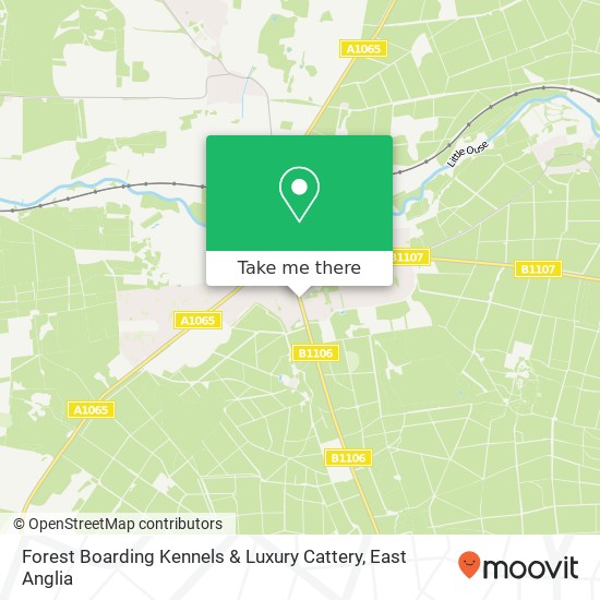 Forest Boarding Kennels & Luxury Cattery map