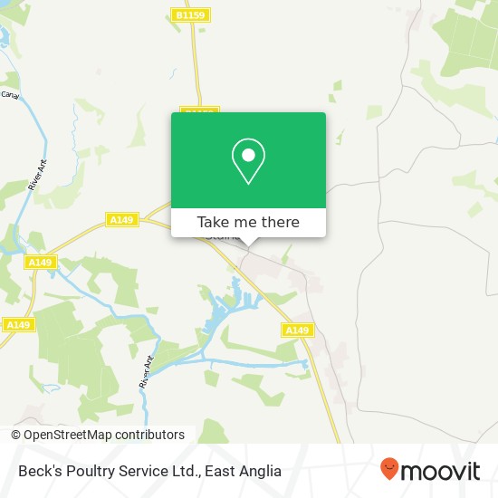 Beck's Poultry Service Ltd. map