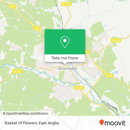 Basket of Flowers map