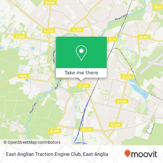 East Anglian Traction Engine Club map