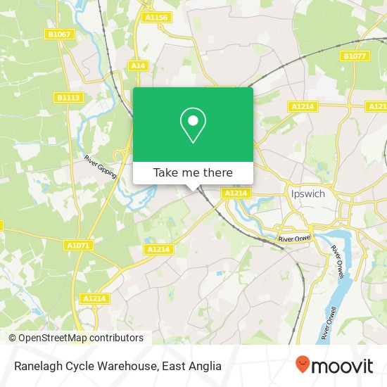 Ranelagh Cycle Warehouse map