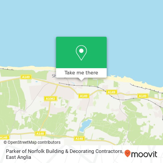 Parker of Norfolk Building & Decorating Contractors map