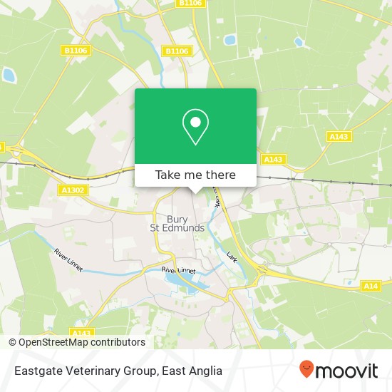 Eastgate Veterinary Group map