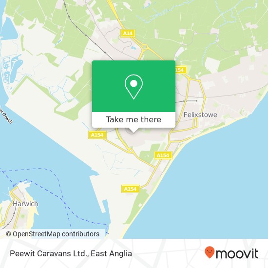 Peewit Caravans Ltd. map