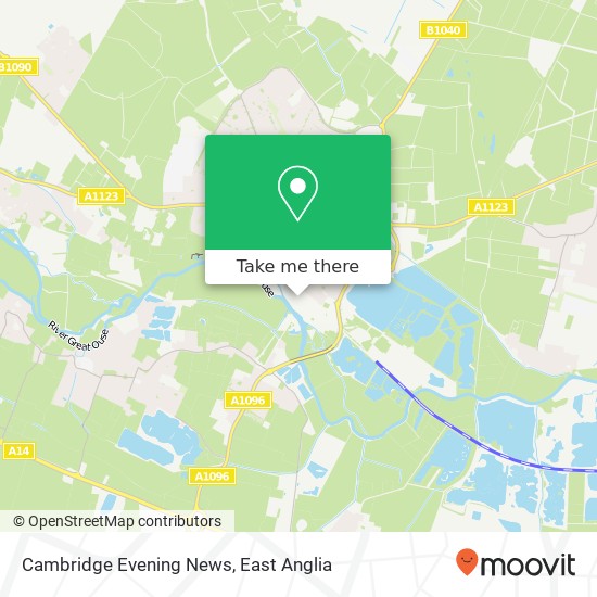 Cambridge Evening News map