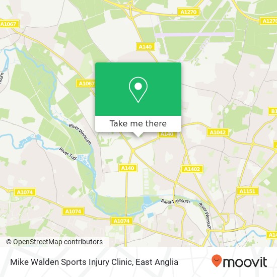 Mike Walden Sports Injury Clinic map