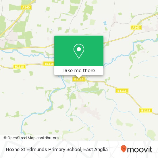 Hoxne St Edmunds Primary School map
