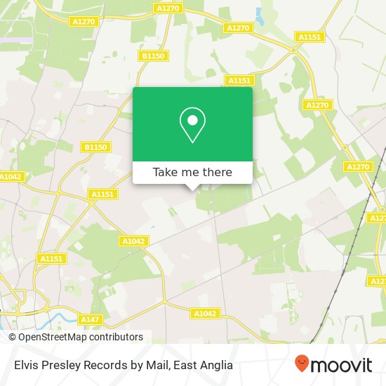 Elvis Presley Records by Mail map