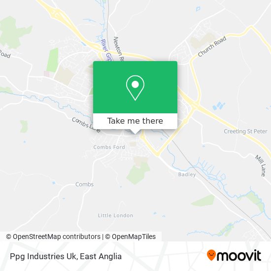 Ppg Industries Uk map