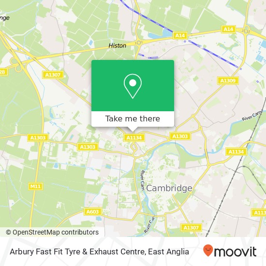 Arbury Fast Fit Tyre & Exhaust Centre map
