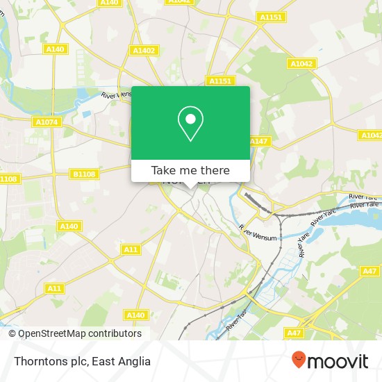 Thorntons plc map