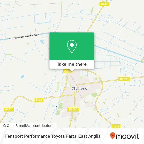 Fensport Performance Toyota Parts map