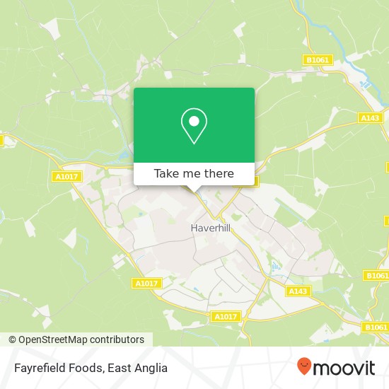 Fayrefield Foods map