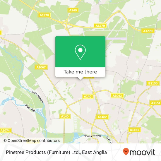 Pinetree Products (Furniture) Ltd. map