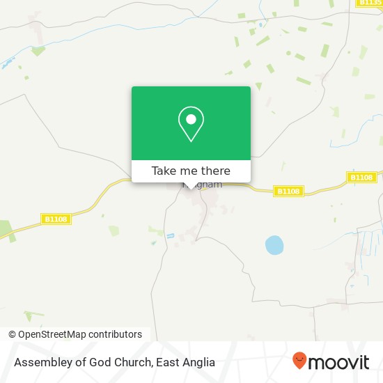 Assembley of God Church map