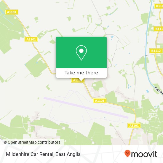 Mildenhire Car Rental map
