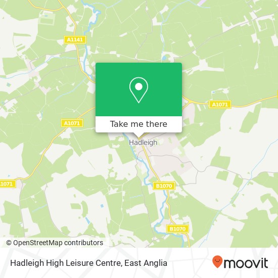 Hadleigh High Leisure Centre map