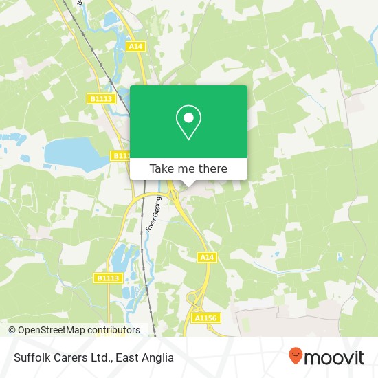 Suffolk Carers Ltd. map