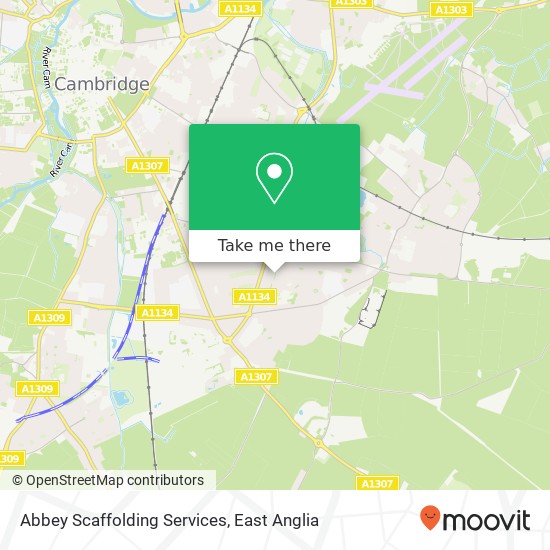 Abbey Scaffolding Services map