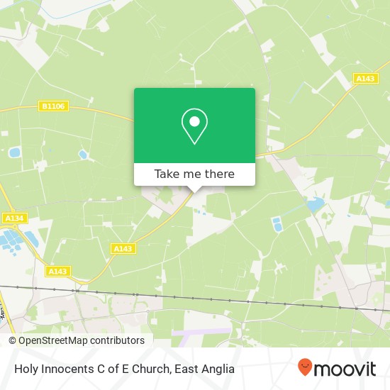 Holy Innocents C of E Church map