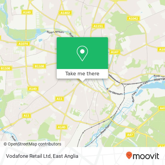 Vodafone Retail Ltd map