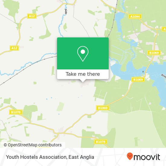 Youth Hostels Association map