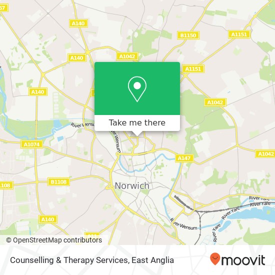 Counselling & Therapy Services map