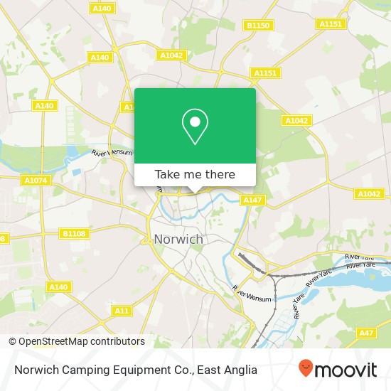 Norwich Camping Equipment Co. map