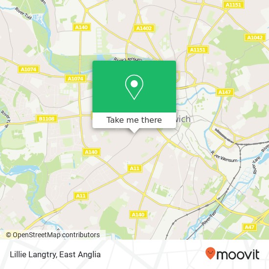 Lillie Langtry map