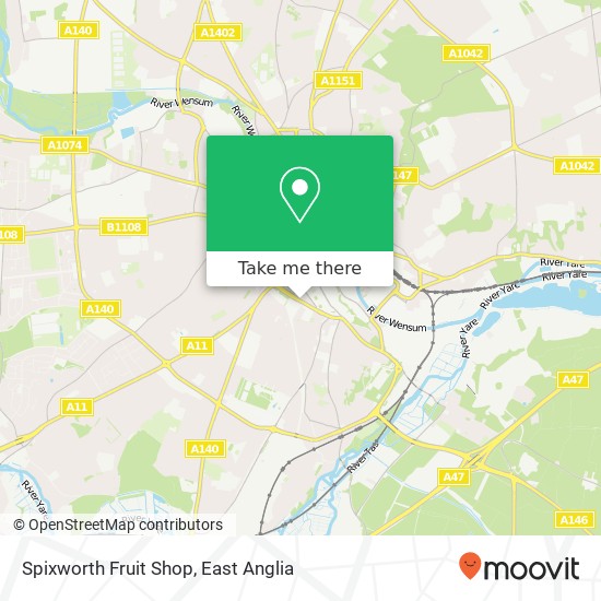 Spixworth Fruit Shop map