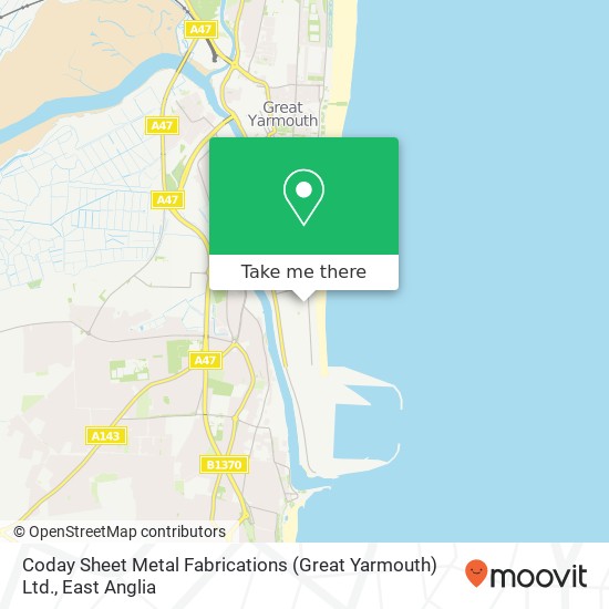 Coday Sheet Metal Fabrications (Great Yarmouth) Ltd. map