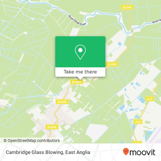 Cambridge Glass Blowing map