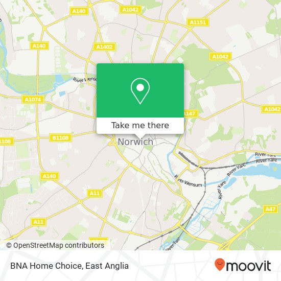 BNA Home Choice map