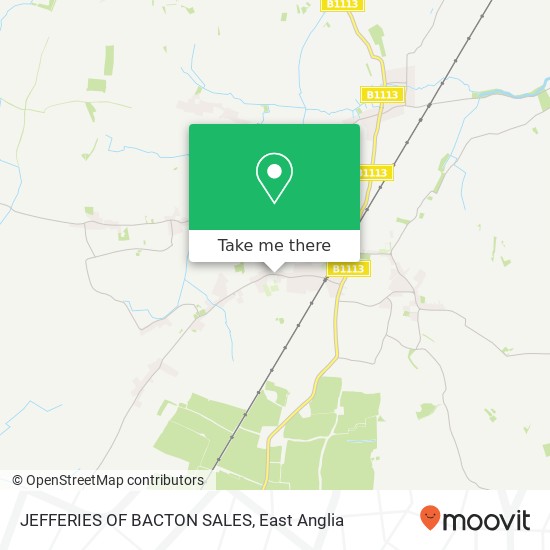 JEFFERIES OF BACTON SALES map