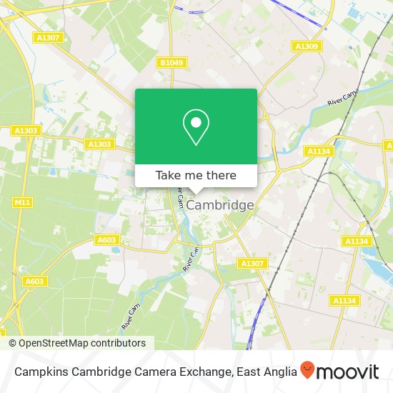 Campkins Cambridge Camera Exchange map