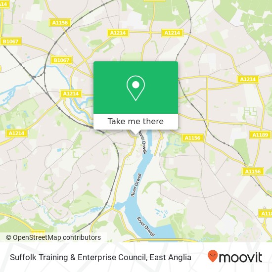 Suffolk Training & Enterprise Council map